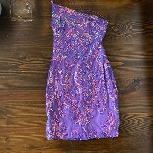 XS Windsor purple hoco dress
